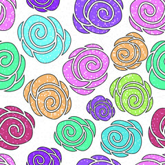 seamless pattern with flowers