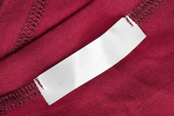 Blank clothing label