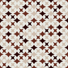 Coffee four-pointed forms. Vector with simple stars, coffee colors. Decor or interior decoration, with a coffee theme, and packaging.