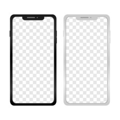Mock up blank smartphone screen vector