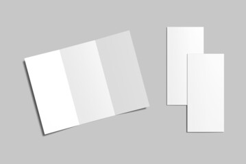 Trifold brochure mockup 2