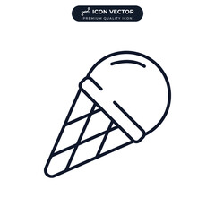 ice cream balls icon symbol template for graphic and web design collection logo vector illustration