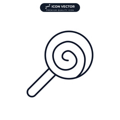 lollipop icon symbol template for graphic and web design collection logo vector illustration