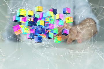 Technology background. Big data concept