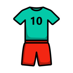 Icon Of Football Uniform
