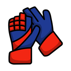 Icon Of Football Goalkeeper Gloves