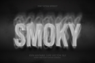 Smoky Editable Text effect Horror Style