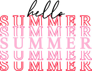Hello Summer Vector Illustration File