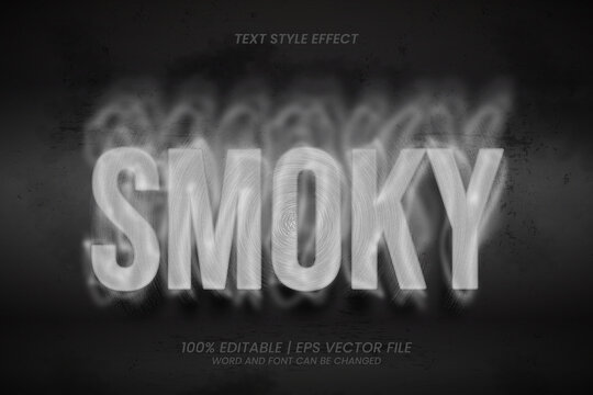 Smoky Editable Text effect Horror Style