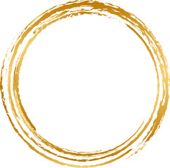 丸　円　金　筆文字