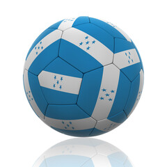 Isolated Soccer Ball with Honduras Flag