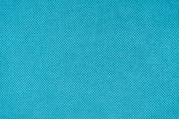 Naklejka na ściany i meble Texture background of velours turquoise fabric. Fabric texture of upholstery furniture textile material, design interior, wall decor. Fabric texture close up, backdrop, wallpaper.