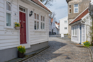 Architecture of Old City of Stavanger, Norway
