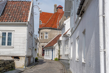 Architecture of Old City of Stavanger, Norway