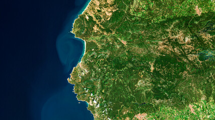 Italy, Sardegna on satellite imagery  © M. Jurzyk