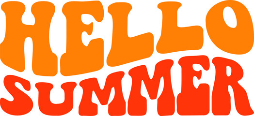 Hello Summer Vector Illustration