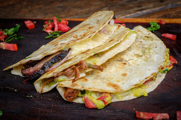 Quesadilla mit Rinderbrust