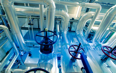 Industrial zone, Steel pipelines and valves