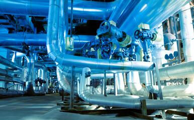 Industrial zone, Steel pipelines and valves