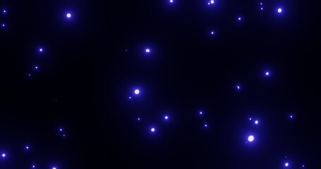 abstract background using a blue particle pattern with a dark background, 3d rendering