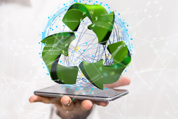 Recycle business digital. eco