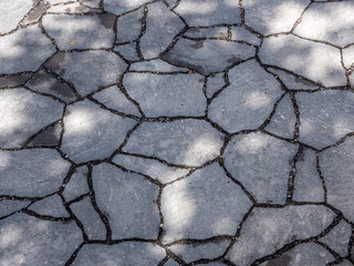 Mosaik Pflaster auf einer Terrasse