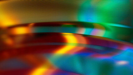 Colorful rainbow reflective lines - high tech digital background - abstract 3D rendering