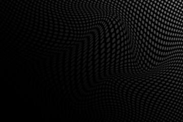 Abstract halftone wave dotted background. Futuristic twisted grunge pattern, dot, circles. Vector modern optical pop art texture for posters, business cards, cover, labels mock-up, stickers layout.