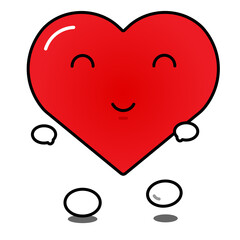 Happy healthy heart design 