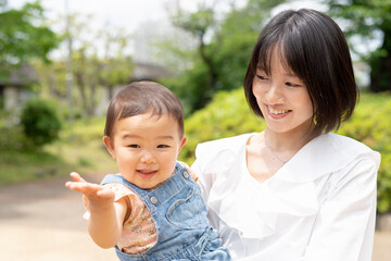 日本人の親子