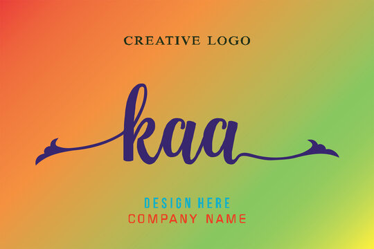 KAA lettering logo is simple, easy to understand and authoritative