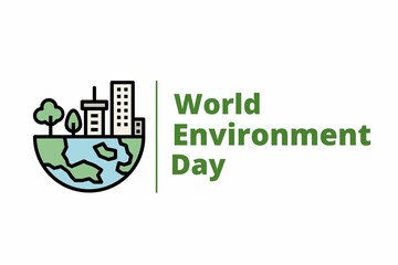World Environment day concept. eco-friendly design. illustration.