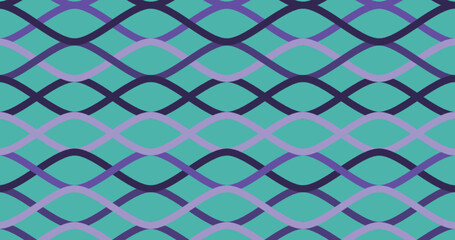 Image of geometrical patter over purple background