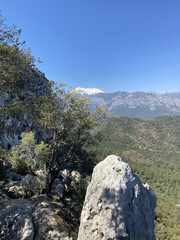 beautiful mediterranean landscape near Kemer, Turkey. Picturesque Mediterranean seascape in Turkey. 