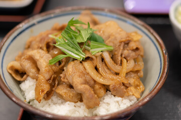 美味しそうな焼肉丼