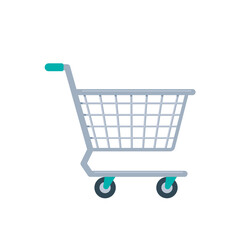 shopping carts in shopping malls for placing products for payment