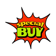 Sticker special buy, design element