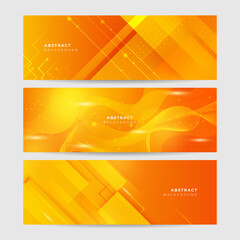 Website header or banner design with abstract geometric background and connecting dots and lines. Global network connection. Digital technology with plexus background and space for your text.