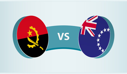Angola versus Cook Islands, team sports competition concept.