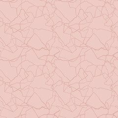 kintsugi art seamless pattern of shards fragments with thin lines in trendy dusty neutral colors palette