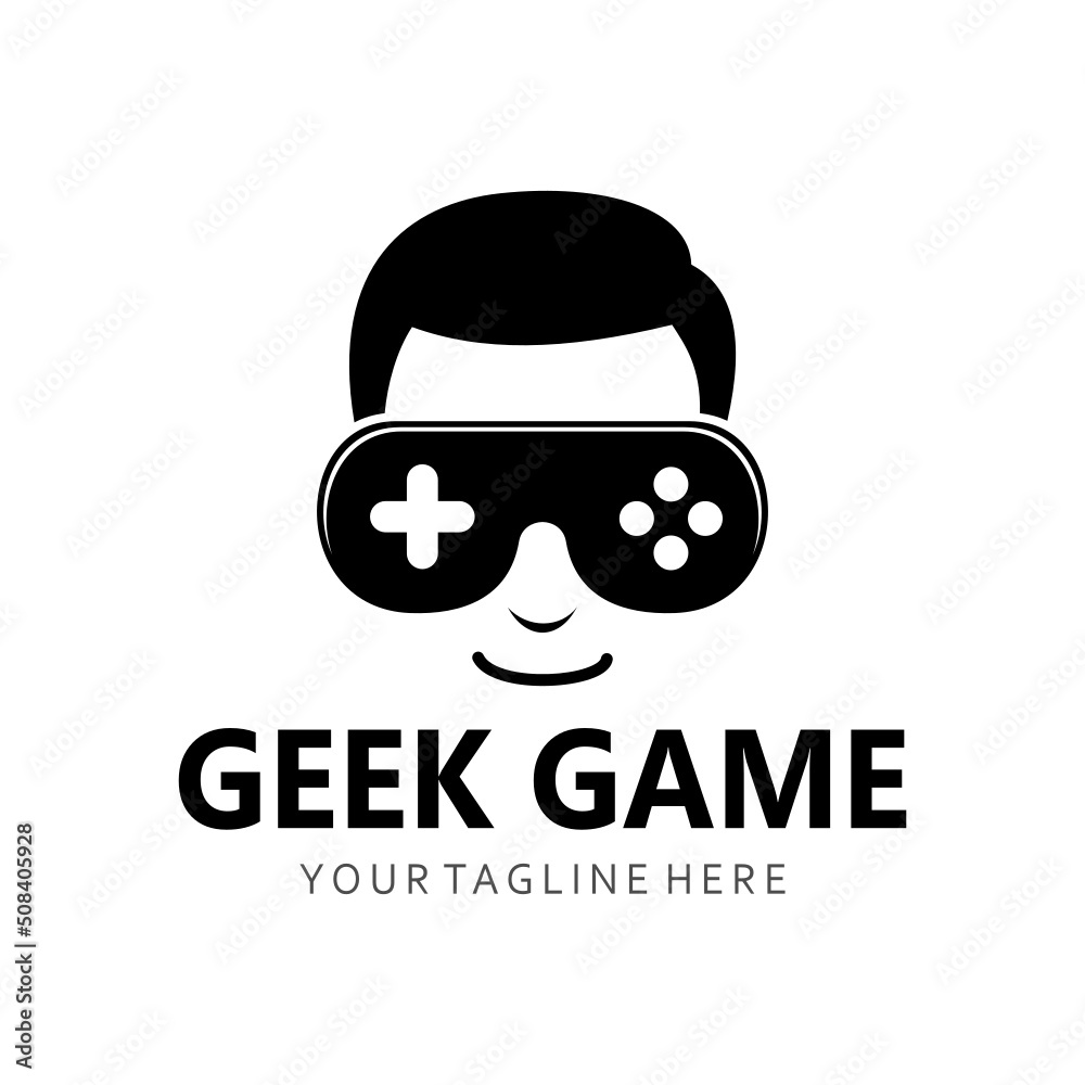 Canvas Prints geek gaming logo