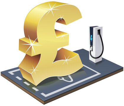 Cost in pounds to charge an electric vehicle (cut out)
