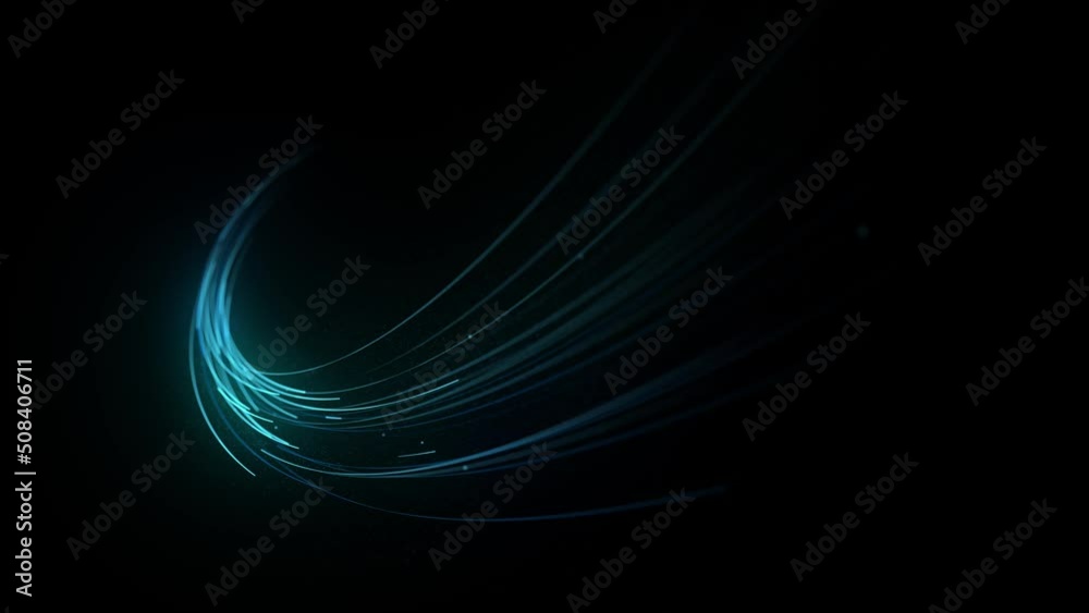 Poster abstract glowing 3d light strokes background/ 4k animation of an abstract looped wallpaper backgroun