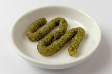 wasabi on a white background