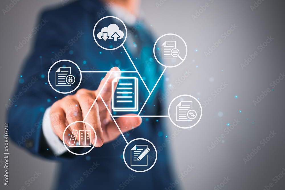 Poster a document management system (dms) is used to store, search, and manage the review process and users