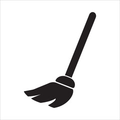 broom icon vector design template