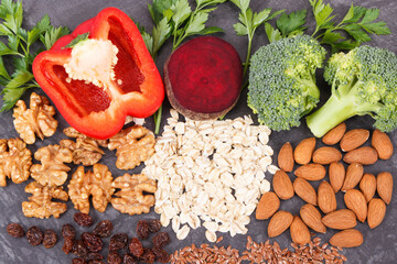 Natural nutritious food good for hypertension and diabetes, healthy lifestyle