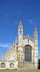 Fototapeta na wymiar View of King's College Chapel in Cambridge, England