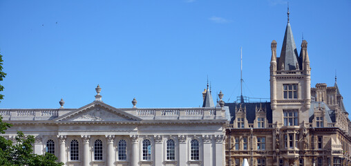 Gonville and  Caius College seen from King's Parade, Cambridge, England