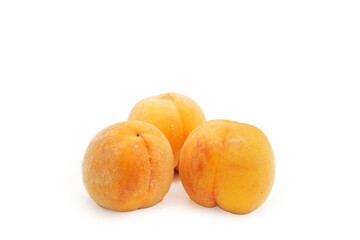 Peach Isolated On White background.